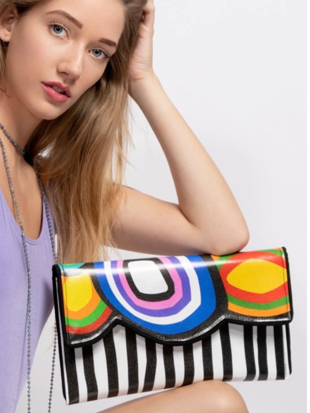 NWT Kent Stetson Pop Rocks Clutch
